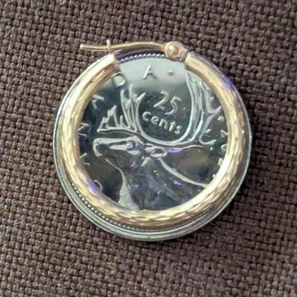 10K Hoop Earrings - Picture 4 of 5